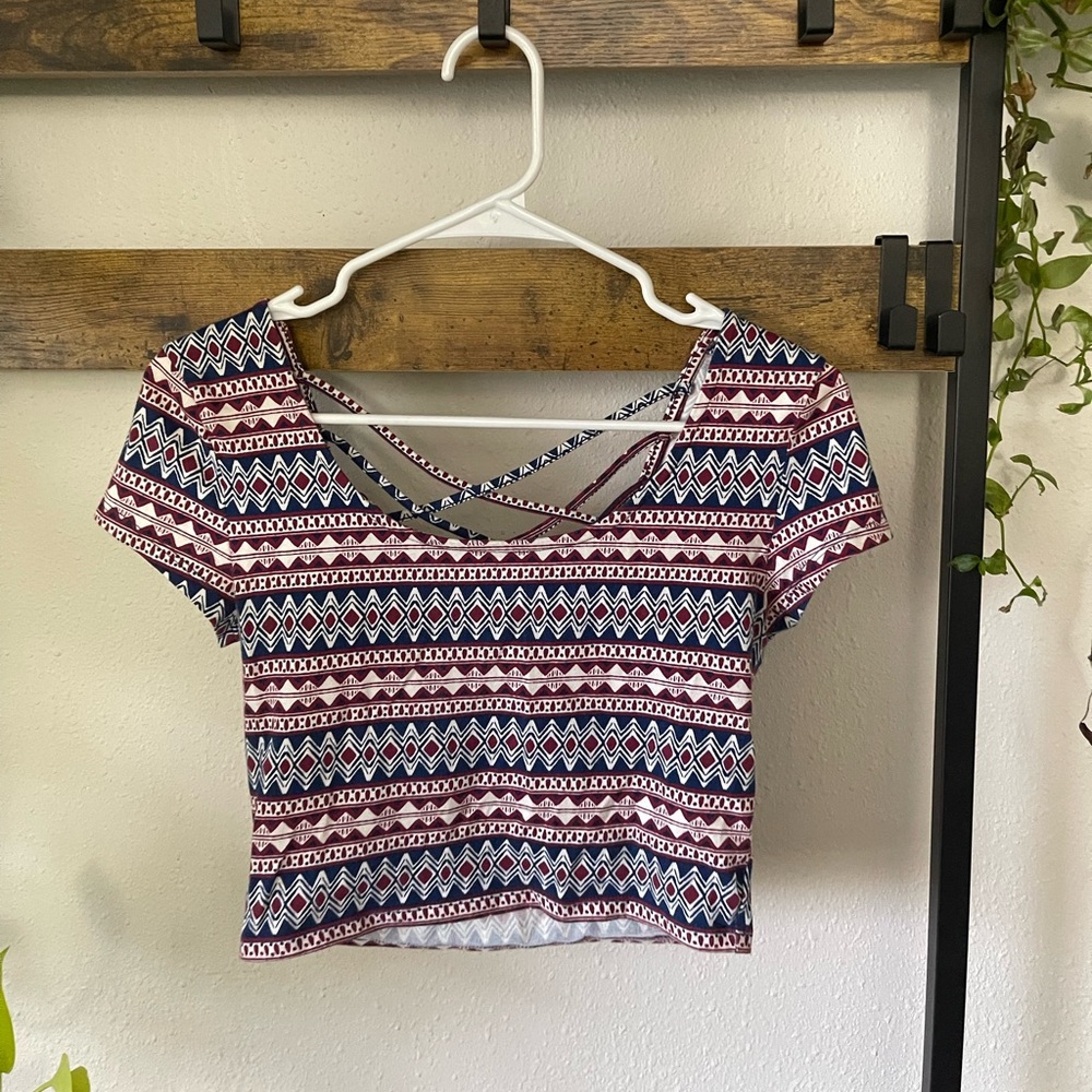 Aztec crop top